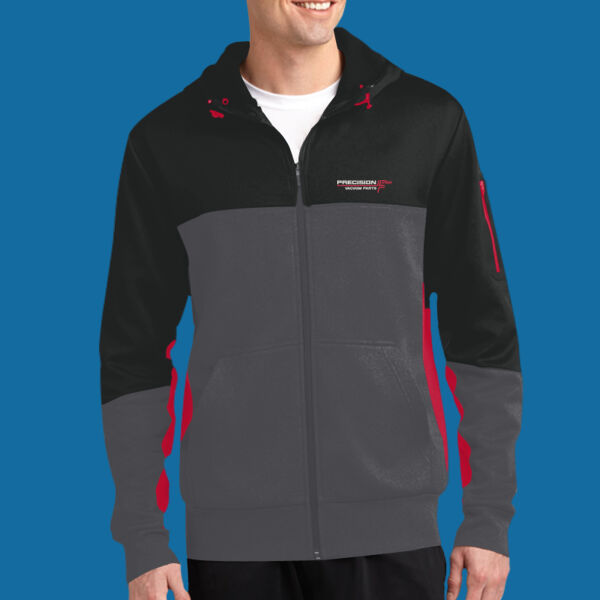 Precision Plus - Tech Fleece Colorblock Full Zip Hooded Jacket - Program Thumbnail