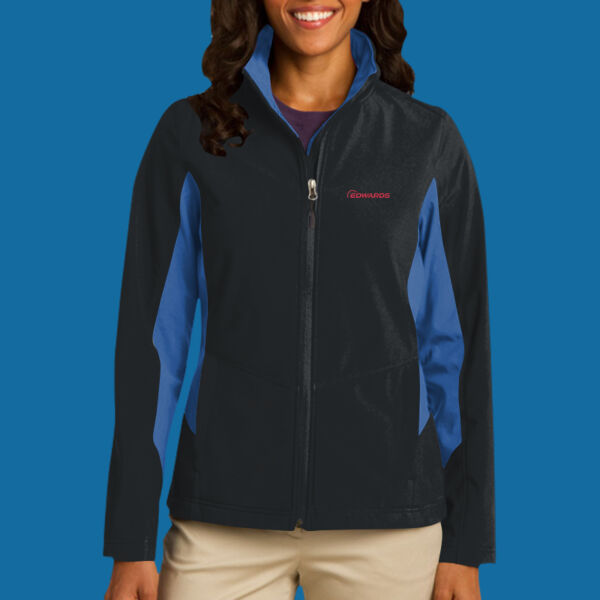 Edwards - Ladies Core Colorblock Soft Shell Jacket - Program Thumbnail